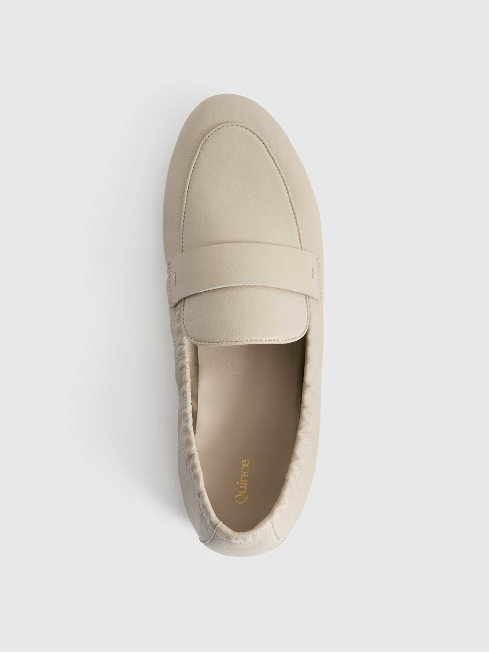 Quince Soft Italian Leather Almond Slip On Penny Loafer Women's Shoe Size 9